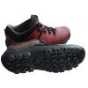 Skórzane trekkingi - Granat 38