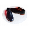 Eleganckie Męskie Buty Skórzane, Granat 39