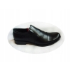 Eleganckie Skórzane Męskie Buty 45 H Czarny