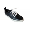 Eleganckie buty sportowe z naturalnej skóry - czarne 37