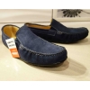 Eleganckie mokasyny welurowe - Granat (40)