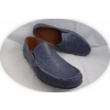 Buty męskie, skóra licowa, niebieskie - rozmiar 42