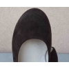 Buty Damskie Brązowe Zamszowe - Rozmiar 38