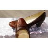 Eleganckie Czółenka Damskie Brąz 6 cm (Roz. 41)
