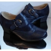 Botki damskie granat ażur 39cm - eleganckie i wygodne
