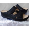 Klapki Damskie z Regulacją Rzepa, Czarne, Rozmiar 36