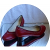 Czerwone Skórzane Czółenko G 37