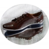 Eleganckie Męskie Buty Skórzane, Brązowe - 41