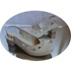 Sandals with Flat Heels - Beige Leather - Size 35