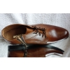 Trzewiki męskie skórzane 41, brązowe