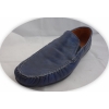 Buty męskie, skóra licowa, niebieskie - rozmiar 42