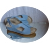 SKÓRA Buty Sandałki Niebieskie 36