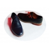 Eleganckie męskie buty skórzane, granat, roz. 43