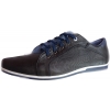 Eleganckie męskie skórzane buty - Granatowe