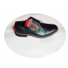 Eleganckie męskie buty skórzane - Granat 42