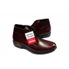Eleganckie Skórzane Sztyblety Bordo 39