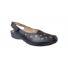 Eleganckie sandały skórzane z koturnem 4cm (rozmiar 40)