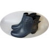 Botki skórzane z obcasem 5,5cm, nr. 40 - szary