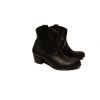 Botki damskie czarne - Polskie, obcas 5,5cm, nr. 40