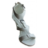 Białe Sandały na Obcasie 9cm (Rozmiar 40)
