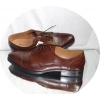 Eleganckie Skórzane Buty Męskie 41 (ciemny brąz)