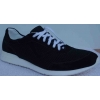 Eleganckie skórzane sportowe buty czarne 42