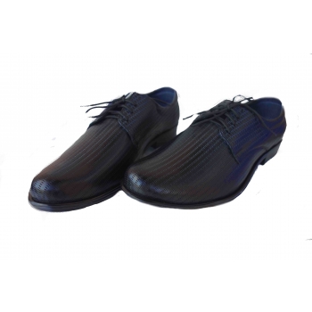 Eleganckie Skórzane Buty Męskie H Czarne