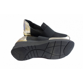 Wygodne Skórzane Sneakersy na Koturnie 5 cm