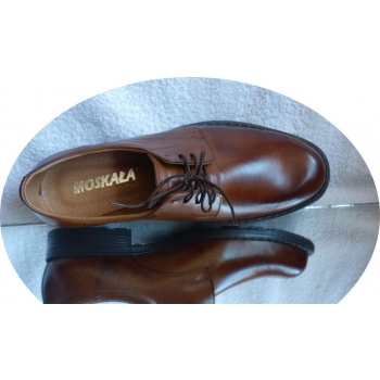 Szerokie Męskie Buty Brązowe 41