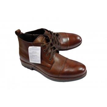 Eleganckie męskie buty skórzane BRĄZ 41