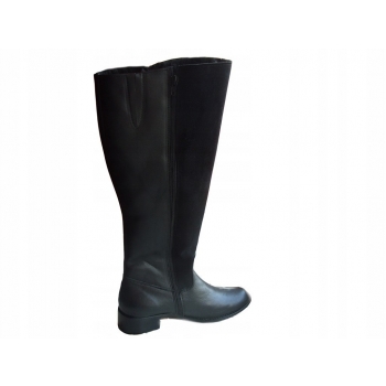 Eleganckie Kozaki z Skóry, Rozmiar 37