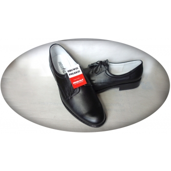 Męskie Półbuty Czarny Skóra 44 cm