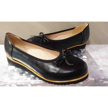 Eleganckie Skórzane Baleriny H 38