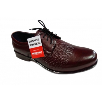 Eleganckie Buty Męskie, Rozmiar 42, Kolor Bordo