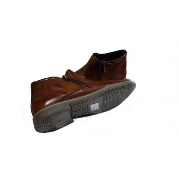 Męskie Sztyblety Skórzane, Brąz, 43