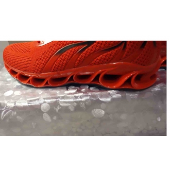 Buty sportowe czerwone, gruba podeszwa, SIATKI - NOWOŚĆ!