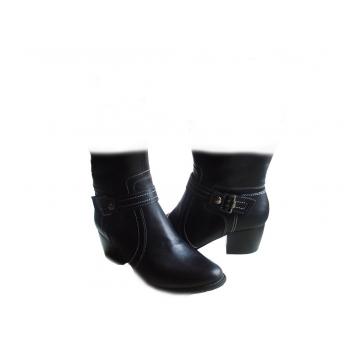 Eleganckie Kozaki Skórzane Szeroka Cholewka - 48cm