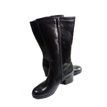 Eleganckie Kozaczki Skórzane dla Szerokiej Stopy (39)