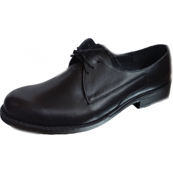 Eleganckie Skórzane Buty Męskie - Czarne, Roz. 42