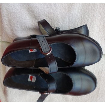 Buty Mokasyny Szersze W Palach - Czarne H 42