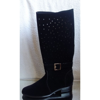 Eleganckie Kozaki Zamszowe, 38 cm Obwód, Nr. 38