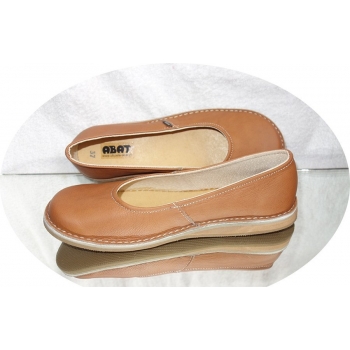 Buty Damskie Skórzane Brąz 40