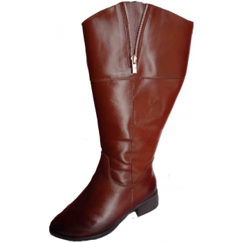 Kozaki Damskie Skórzane - 46cm Obwód Łydek