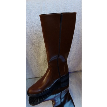 Kozaki Szeroka Cholewka Nr 40 - Brązowe