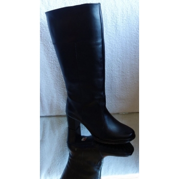 Kozaki Damskie CZARNE nr 37 - Szeroka Cholewka - 42 CM