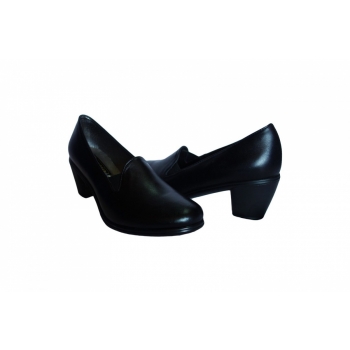 Eleganckie Czółenko Skórzane Czarne 5,5cm // Nr.37