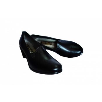 Eleganckie Czółenko Skórzane Czarne 5,5cm // Nr.37