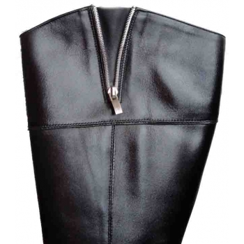 Eleganckie Kozaki Damskie | Szeroka Cholewka | 48 cm | Rozmiar 40