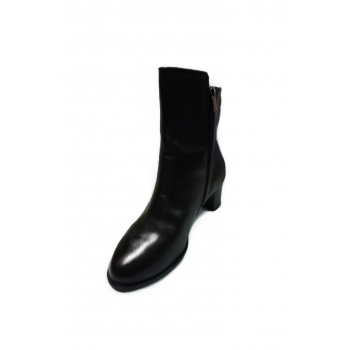 Eleganckie Botki Skórzane Tęgość H 43 cm