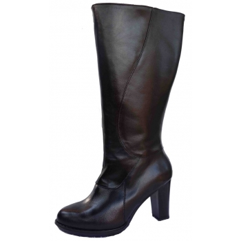 Klasyczne Kozaki Damskie z Szeroką Cholewką, Czarny, Rozmiar 40